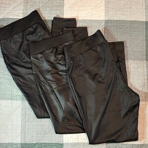 Torrid Faux Leather Leggings –‎ Size 0X (10/12), Black High-Rise Pull-On Pants